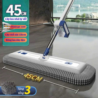 Cây Lau Nhà Tự Vắt Sumi 45cm, Cây Lau Nhà Bông San Hô Siêu Thấm Hút, Cây Lau Nhà Thông Minh 360 Độ
