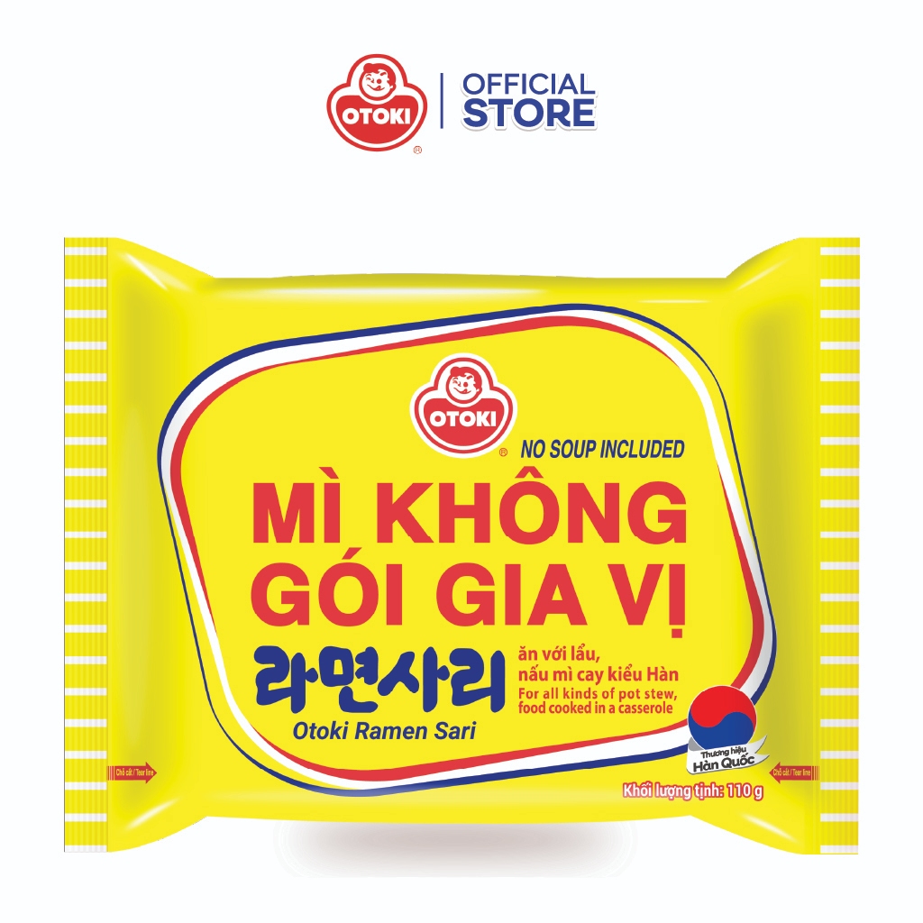Combo 10 gói Mì Không Gói Gia Vị Otoki 110G (VN)