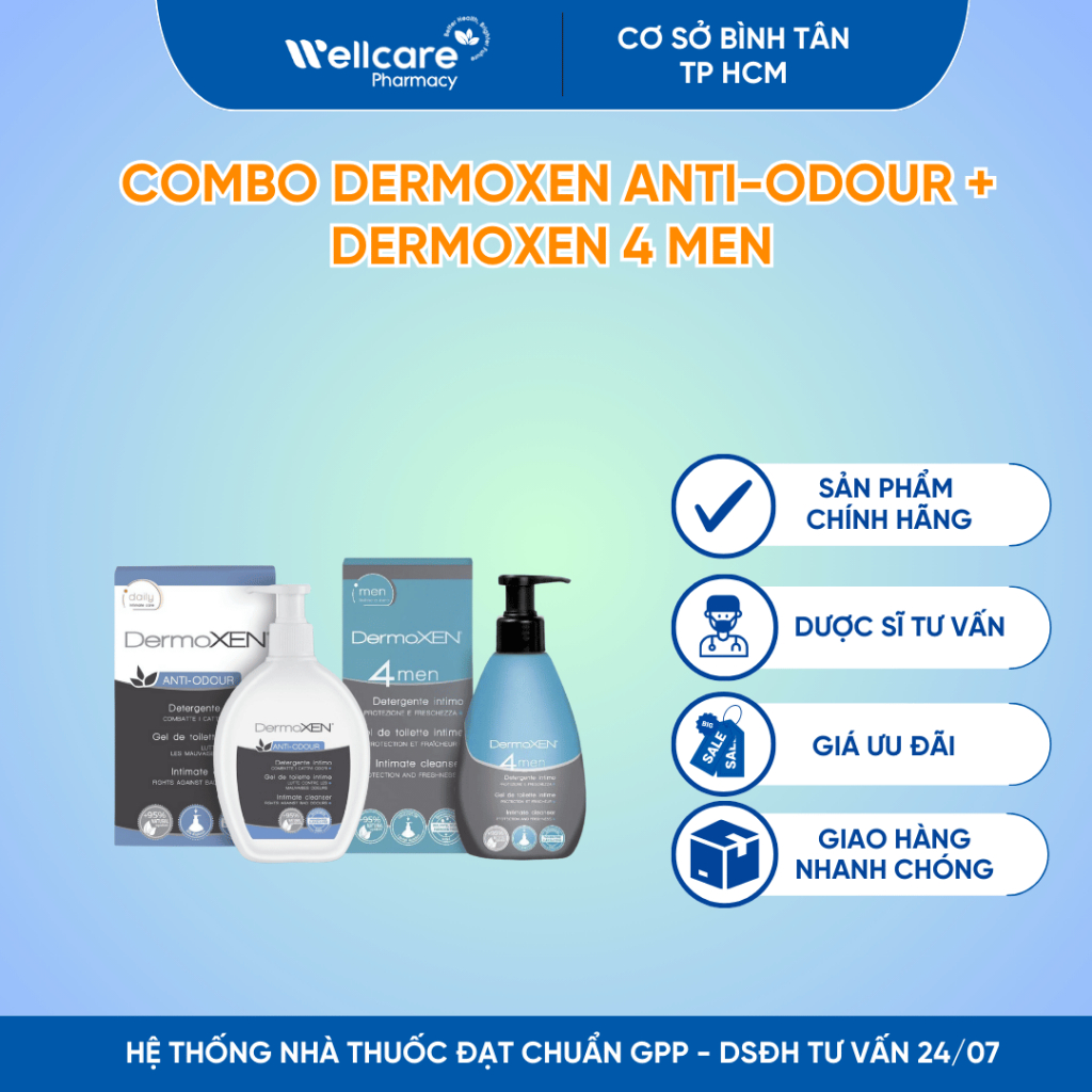 Combo Dermoxen Anti-Odour + Dermoxen 4 Men
