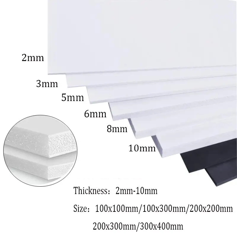Tấm fomex trắng, bìa formex, 2mm, 3mm, 5mm, 8mm, 10mm A2 A3 A4 A5 làm mô hình DIY