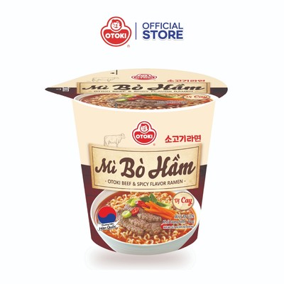 Combo 6 ly mì bò hầm cay Otoki 62g