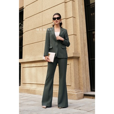Set Vest Blazer Phối Quần tây Loe MY WAY sang Chảnh Thời Thượng 5MVB02268 -1MQB01884 - KE0