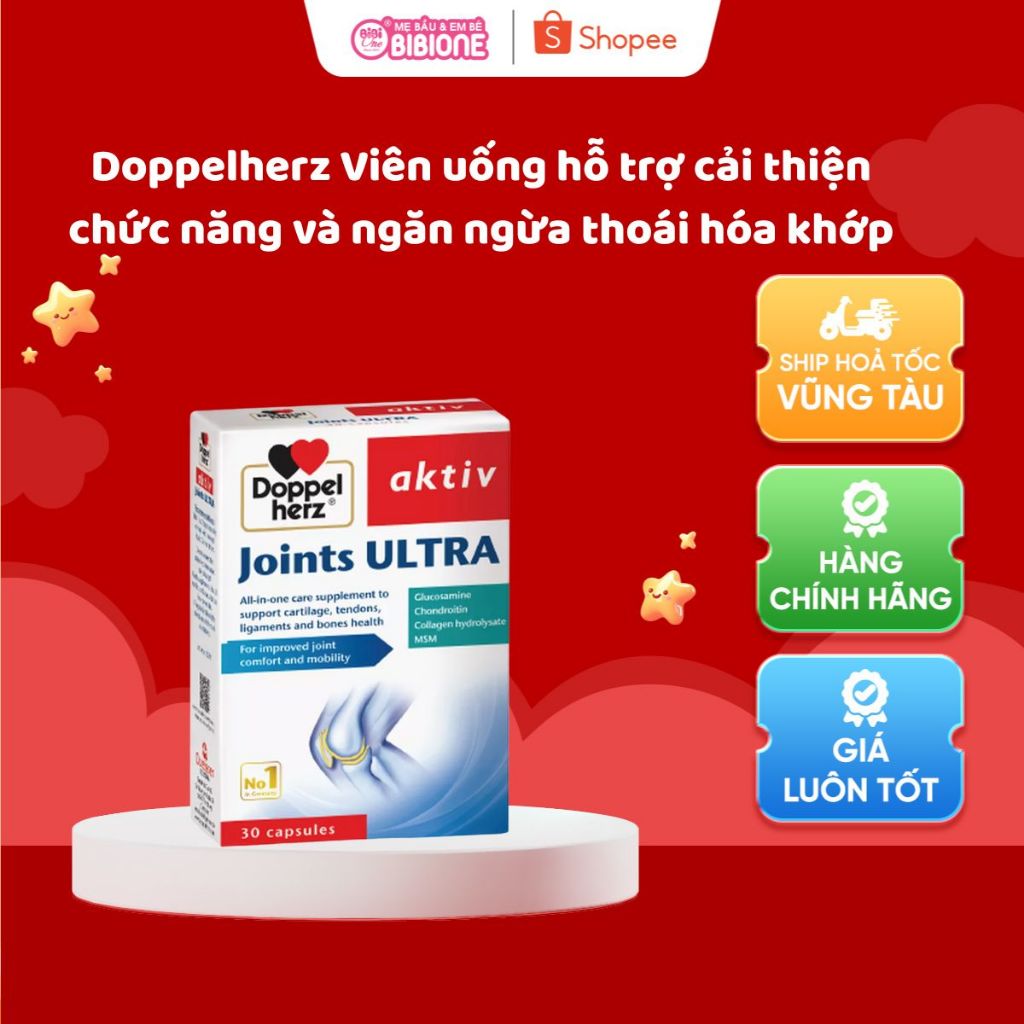 [BiBiOne] Viên uống Doppelherz Joints Ultra hỗ trợ cải thiện chức năng và ngăn ngừa thoái hóa khớp (