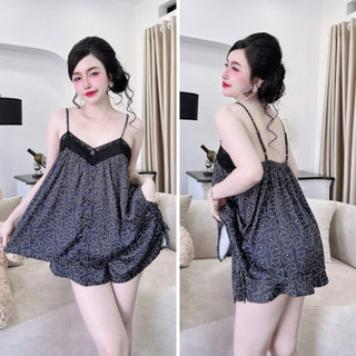[55-90kg] Đồ bộ bigsize ĐÙI 2 DÂY CÁNH TIÊN lụa Mango, Since1997 Pijama, Đồ ngủ lụa Mango