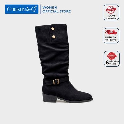 Giày Boots Nữ Mũi Vuông CHRISTINA-Q BOT134H