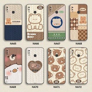 Ốp lưng Huawei Nova 4e / P30 Lite / Huawei Y6P hình họa tiết len Bear Cute