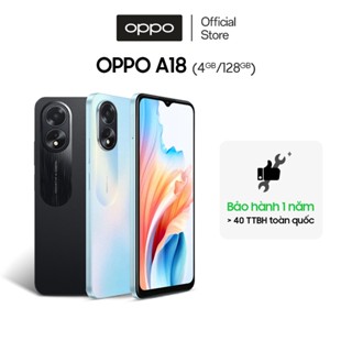  Điện Thoại OPPO A18  4GB 128GB  | Màn hình lớn | Pin 5000mAh - Hàng Chính Hãng. 