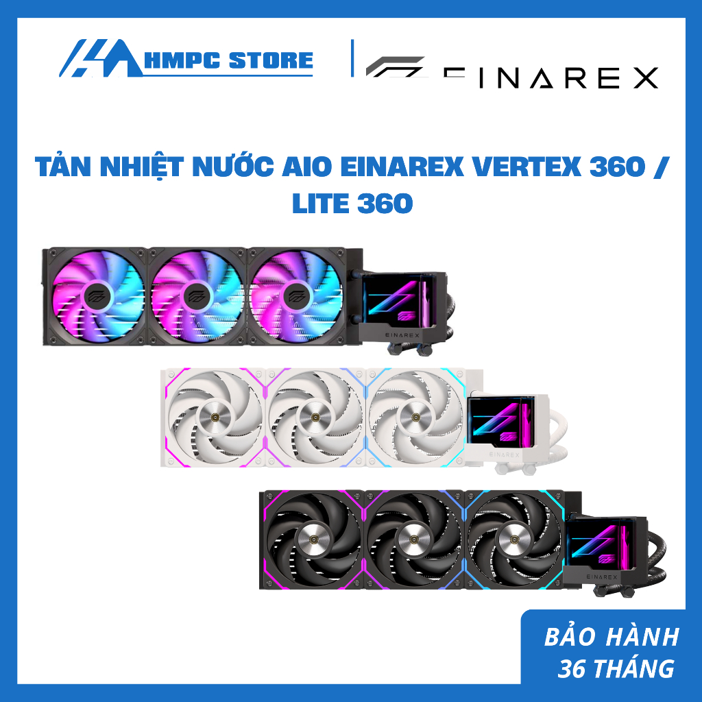 Tản nhiệt nước AIO EINAREX VERTEX 360 / Lite 360