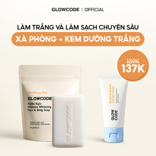  Combo Kem body trắng da và xà phòng Glowcode sạch da dưỡng trắng với niacinamide bath and body works 