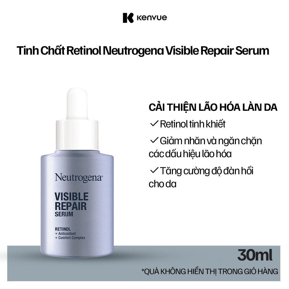 [Lucie] Serum Retinol Chống Lão Hóa Giảm Nhăn Neutrogena Visible Repair Serum (30ml)