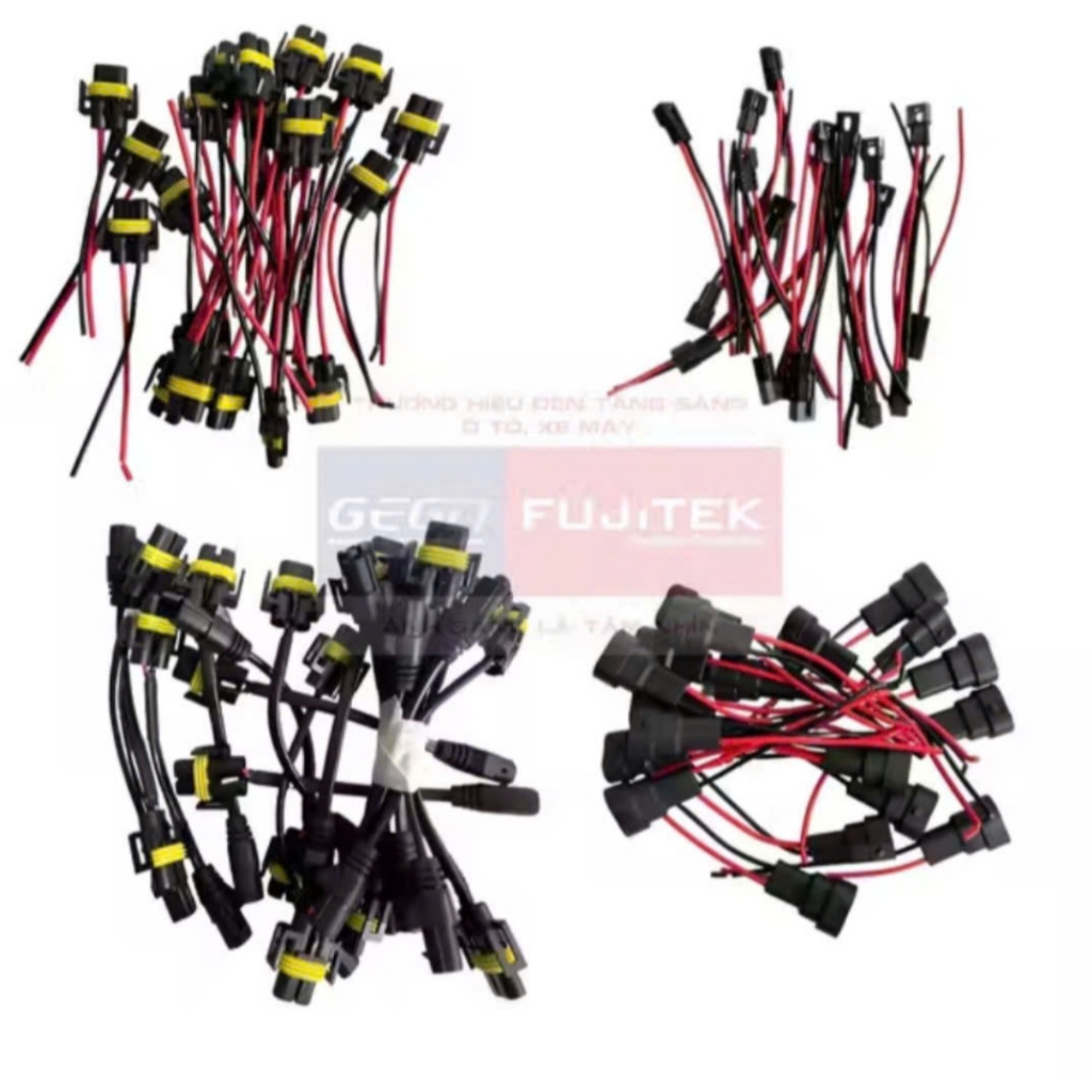 Dắt cắm H11 đực cái (Jack)cắm đèn ô tô( com bo gồm 1 dắt đực, 1 dắt cái)