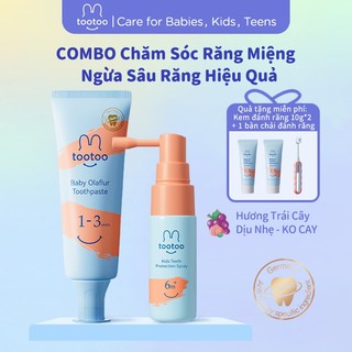  tootoo Olaflur Kem đánh răng dạng xịt chống sâu răng cho trẻ em Chăm sóc và làm sạch răng 