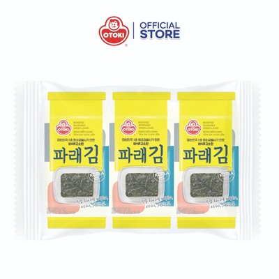Rong biển xanh tẩm gia vị ăn liền Otoki túi 4g x 3 gói