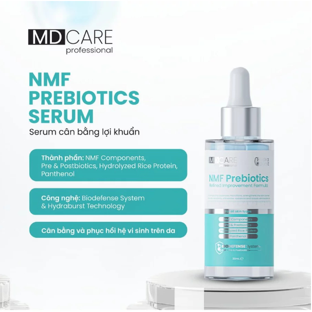 ( Chính hãng)Serum cân bằng lợi khuẩn, phục hồi da MD Care NMF Prebiotics Serum 30ml - DermaPlus
