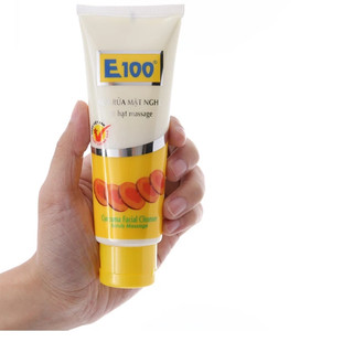 Sữa rửa mặt E100  nghệ  Massage  hạt 100g