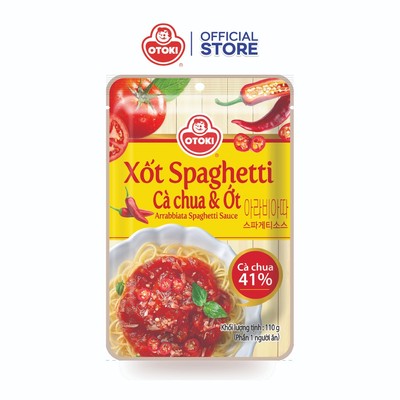 Combo 3 Gói Xốt mì Spaghetti vị cà chua và ớt Otoki gói 110g