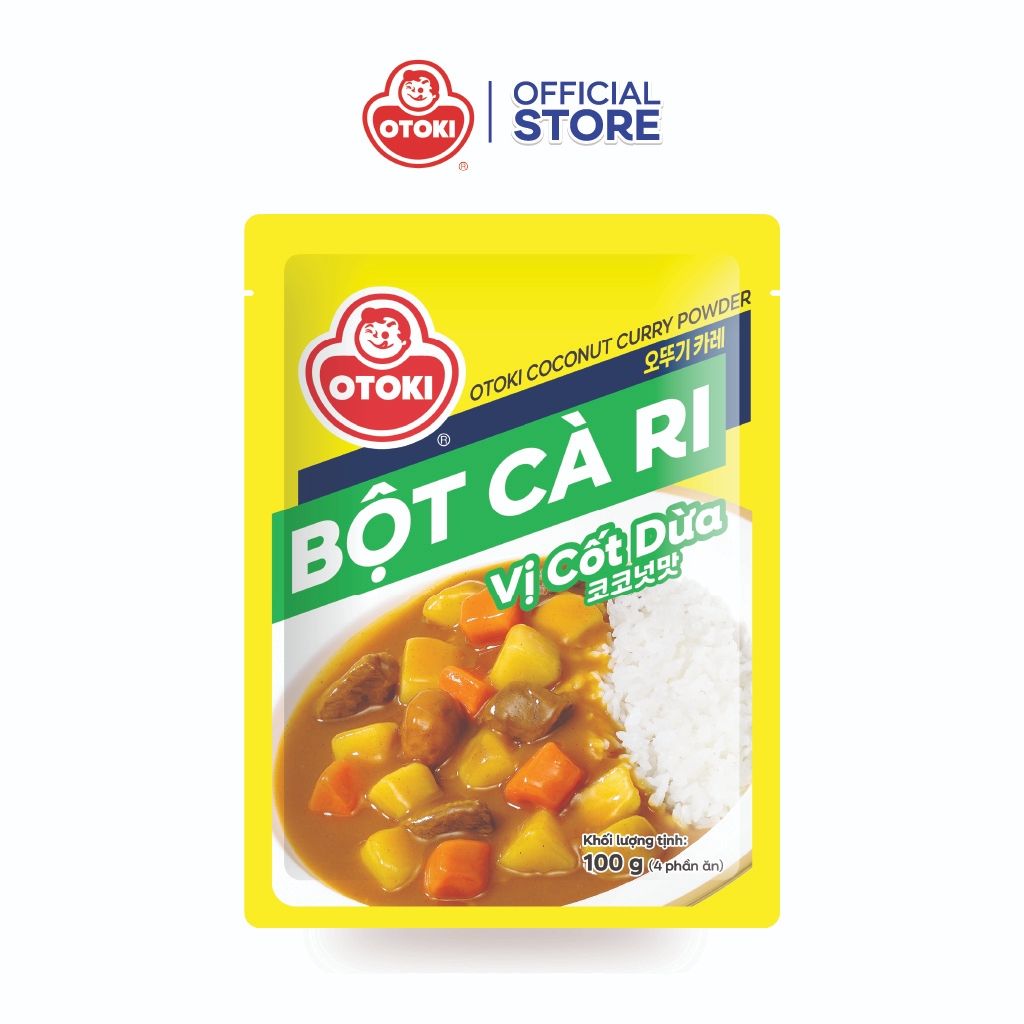 Combo 3 Gói Bột cà ri vị cốt dừa Otoki 100g