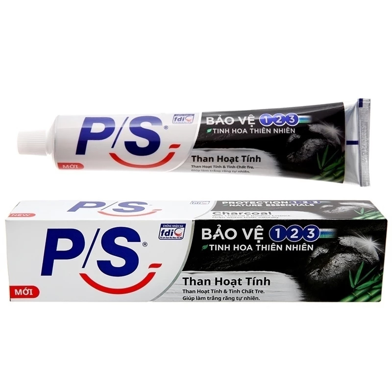 kem đánh răng PS 180G Than hoạt tính