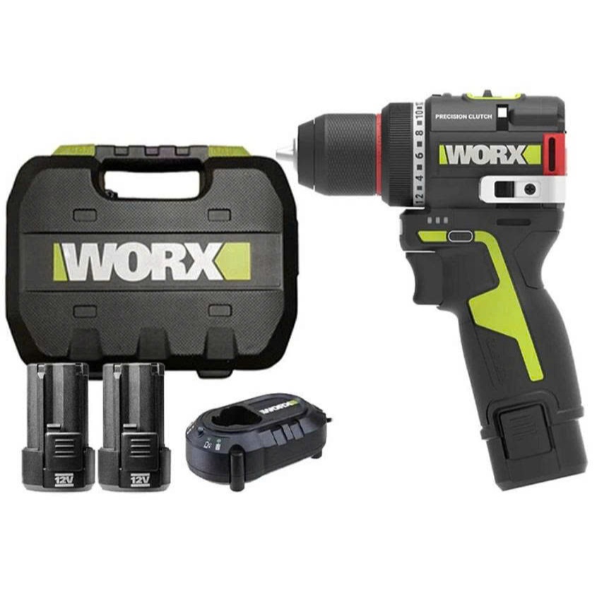Máy vặn vít dùng pin 12V Worx WU135 , trang bị ly hợp cao cấp Smart Clutch