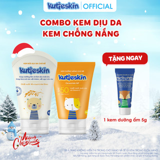  Combo Kem chống nắng cho bé và Kem bôi dịu da Kutieskin - CNK03+KDD02 