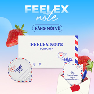  Bao cao su Feelex Note ultrathin siêu mỏng nhiều gel bôi trơn - hộp 10 chiếc 
