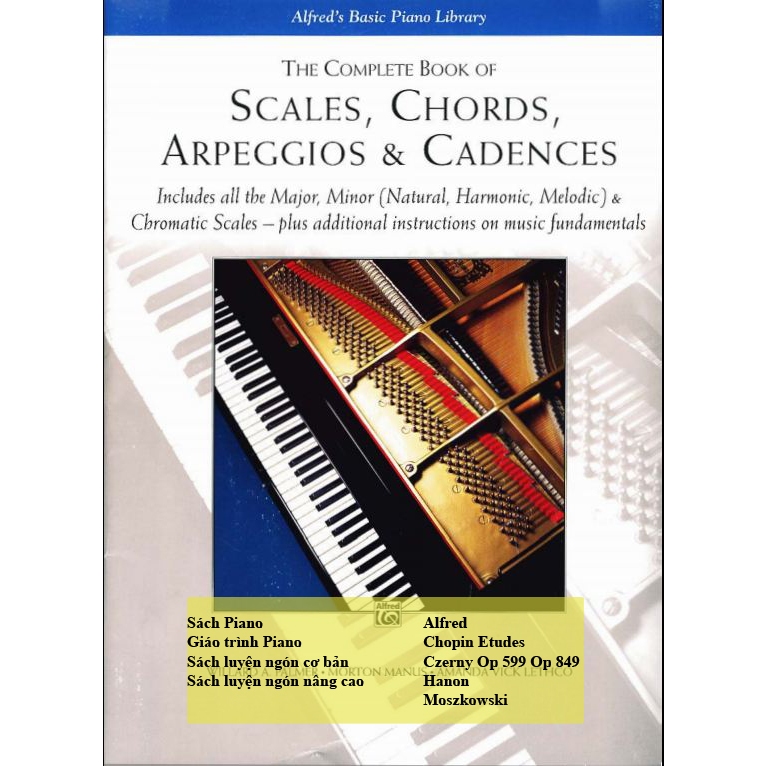 Bộ sách các bài tập Gam và Hợp Âm - The Complete Book of Scales, Chords, Arpeggios & Cadences (Luyện