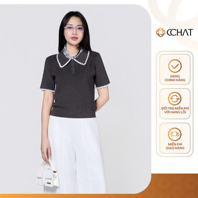 Áo Len Nữ 𝐂𝐂𝐇𝐀𝐓 Dáng Ôm Tay Ngắn Camri Chất Liệu Cao Cấp Mềm Mại 25LNW9006ST