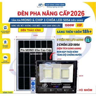  Đèn Pha Led Năng Lượng Mặt Trời 1500w 1000w 800w 300w,200W,100W,IP68,Vỏ Nhôm Đúc Sáng Liên Tục 