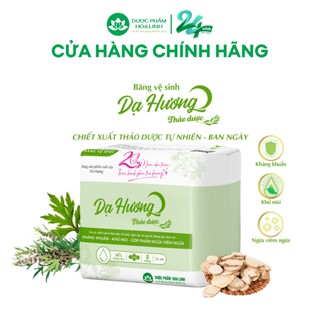  Băng vệ sinh thảo dược Dạ Hương ban ngày 23cm có cánh  - mặt bông - gói 8 miếng 