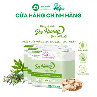  Combo 5 gói băng vệ sinh thảo dược Dạ Hương ban ngày 23cm có cánh  gói 8 miếng  
