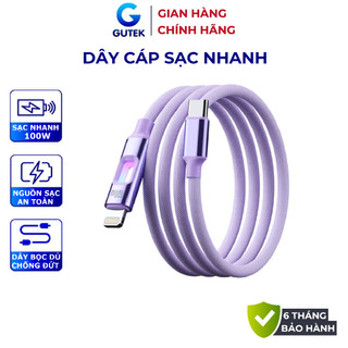  Dây cáp sạc nhanh 27w 60w 100w bọc dù chống đứt cổng Type-C iphone – Gutek S24 