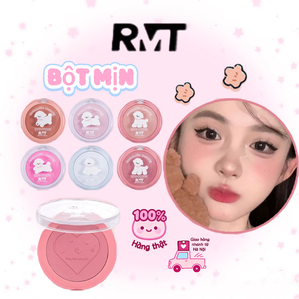 【Romantic】 Beauty Phấn Má Hồng Single Bichon Matte Tạo Khối Làm Blush Màu lâu trôi Tự nhiên