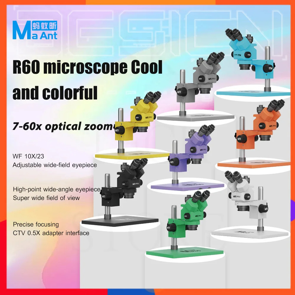 Kính hiển vi 3 mắt MAANT R60 (kèm đèn)