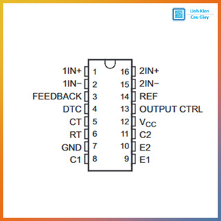 Linh kiện IC PWM TL494C SOP-16 điều khiển nguồn xung