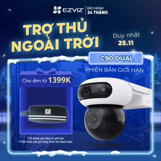  Camera WIFI EZVIZ H90 2K+ & 2K+ Ống Kính kép Phòng thủ chủ động với còi báo động & đèn chớp Phát hiện người và xe 