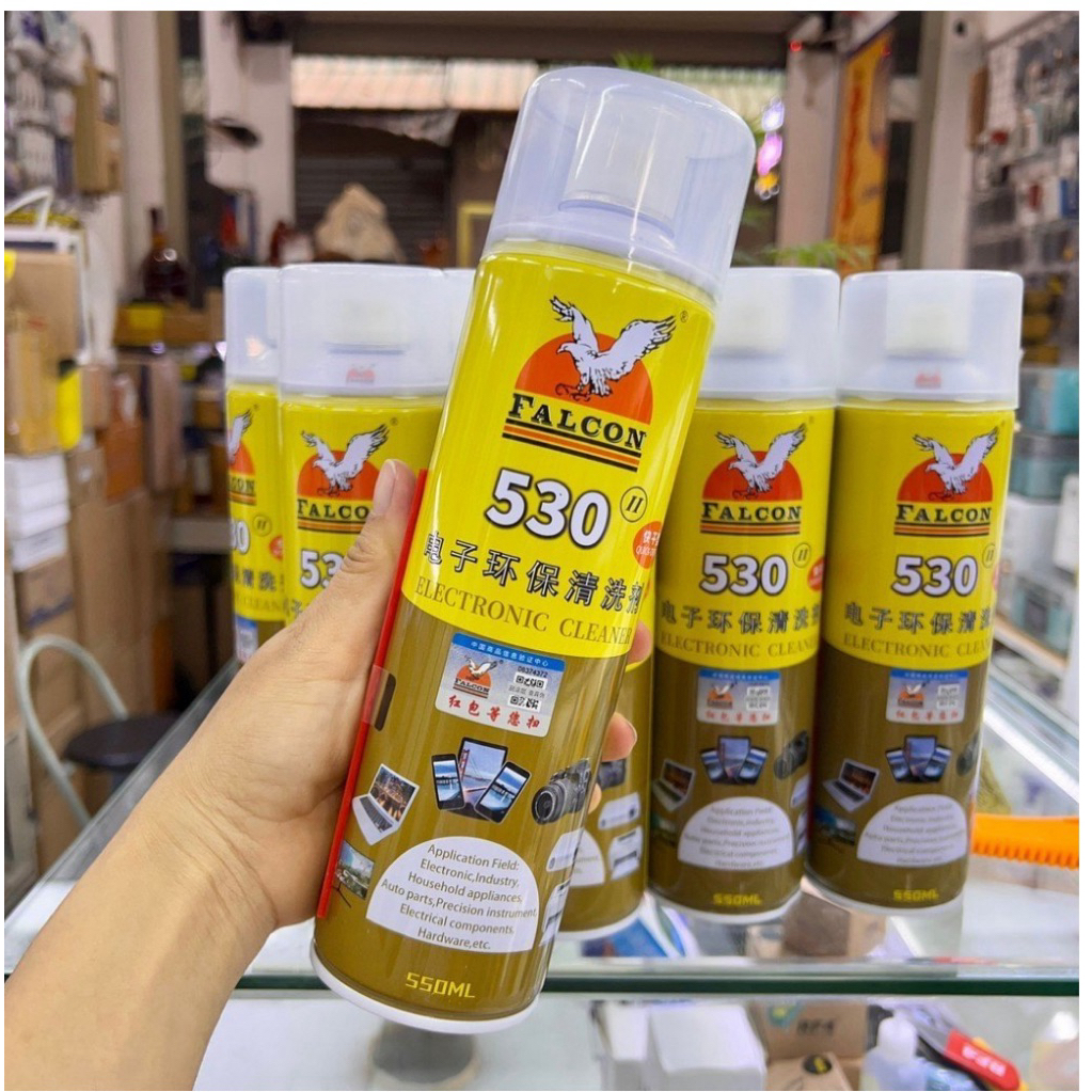 Chai xịt vệ sinh màn hình, bo mạch Falcon 530