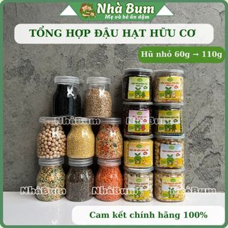   Lẻ Đậu hạt hữu cơ gói 50g- 100g - gà kê lăng đỏ hạt chia quinoa hà lan mè đậu nành 