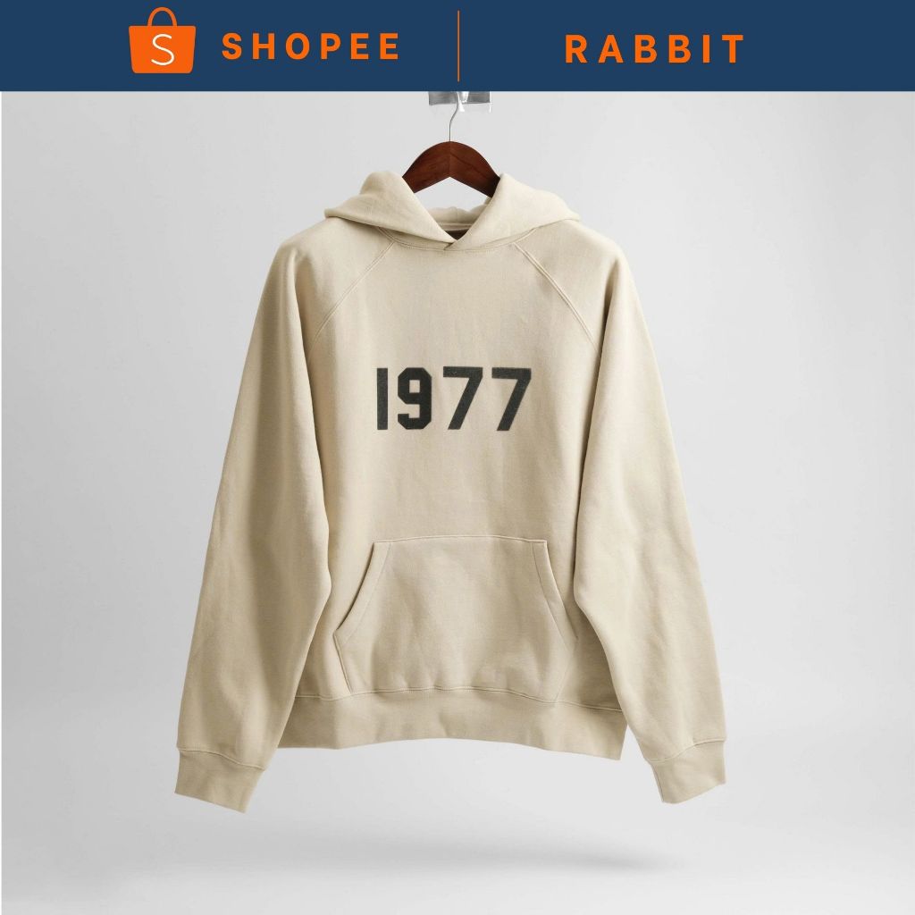 Áo Hoodie Essentials Fear Of God 1977 Wheat Hàng Chính Hãng -Rabbit