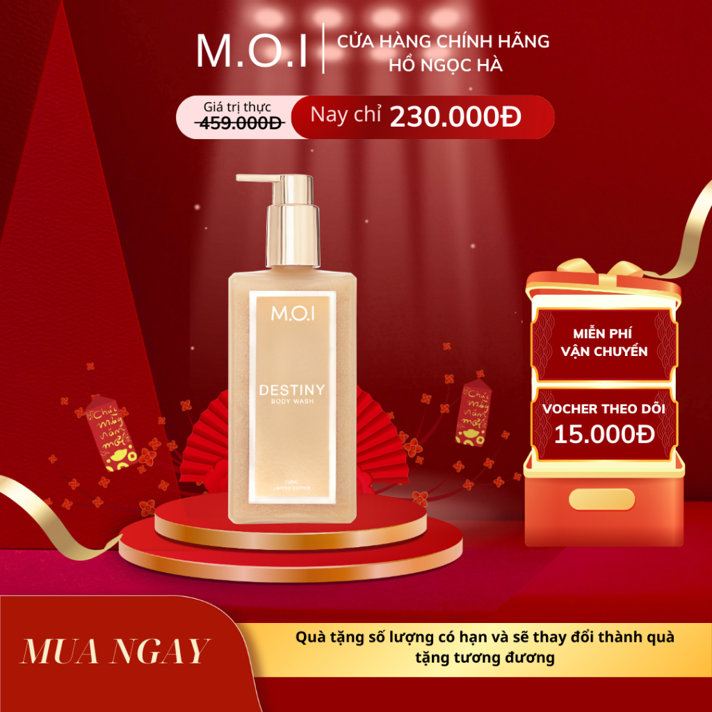 Sữa tắm sáng da hương nước hoa MOI COSMETIC Destiny 250ml
