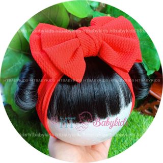 [ Free Ship ] Băng Đô Nơ Tóc Giả Cho Bé