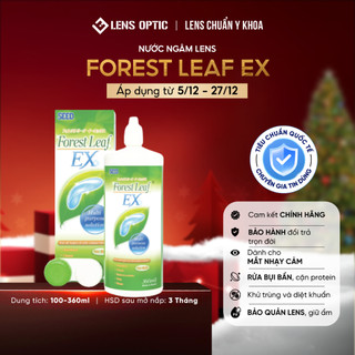  Nước ngâm kính áp tròng Forest Leaf EX nước rửa lens cho mắt khô và nhạy cảm- Lens Optic 