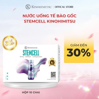  Nước uống StemCell Kinohimitsu trẻ hóa tái tạo da từ tế bào gốc 50g x 10 chai 