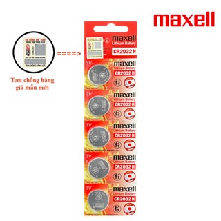 Pin chính hãng Maxell CR2032 3V - Made In Japan dành cho đồng hồ, máy tính, smartkey, thiết bị điện tử...