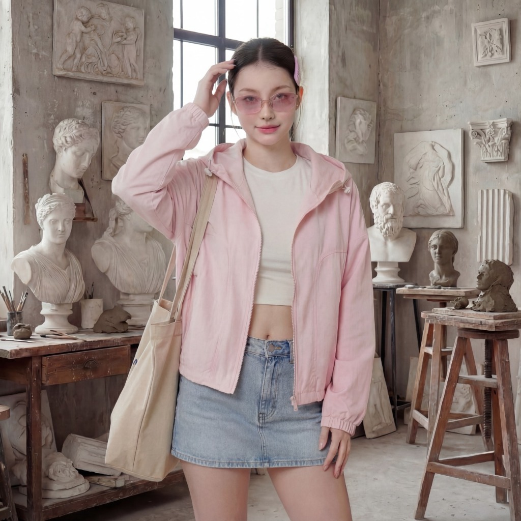 Áo Khoác Gió Nữ Lucie Chống Nắng Chống Mưa Thoáng Mát - Phong Cách Hàn Quốc Thanh Lịch, Mát Mẻ Suốt Ngày - Chống tia UV | BigBuy360 - bigbuy360.vn