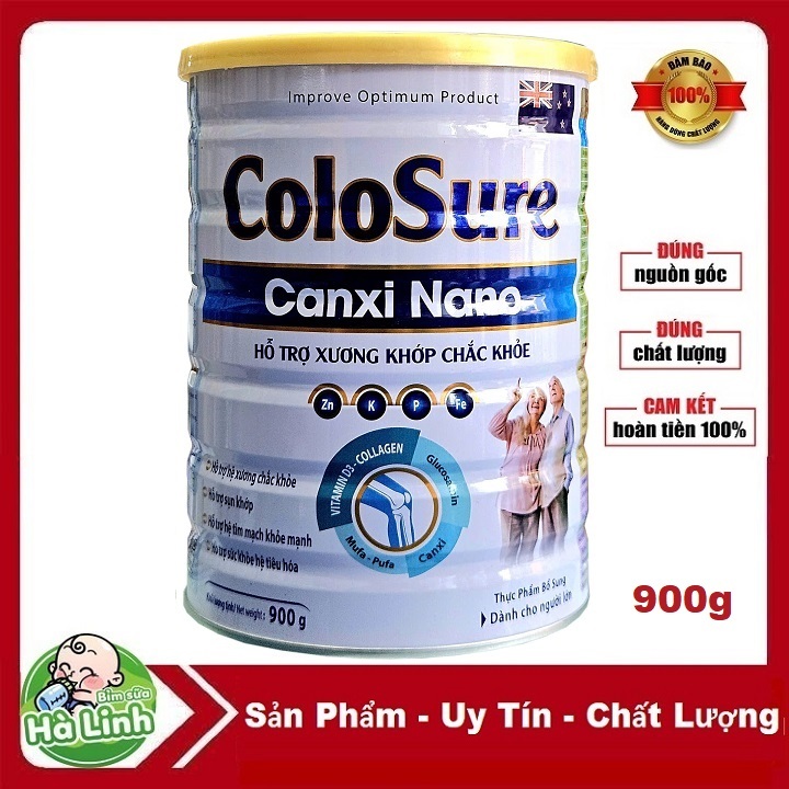 Sữa Bột Colosure Canxi Nano 900g [HSD 2027]
