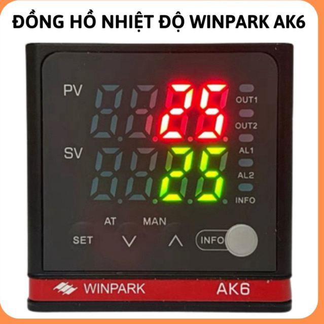 Đồng hồ nhiệt độ Winpark AK6,bộ điều khiển nhiệt độ dòng AK6 48x48, bộ điều khiển nhiệt độ kỹ thuật 
