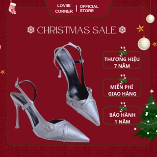  LOVIIECORNER GIÀY CAO GÓT MŨI NHỌN SLINGBACK 9 PHÂN - GUỐC CAO GÓT NỮ ĐI TIỆC THANH LỊCH HIỆN ĐẠI - G241179 