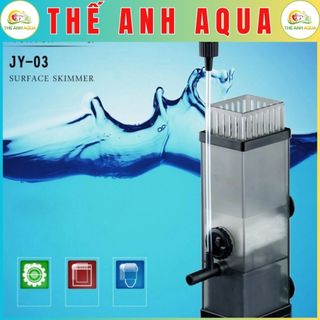 Lọc váng hút mặt bể cá cảnh sunsun  JY 03 (Lọc mặt hồ cá cảnh thủy sinh - Có thổi luồng tạo Oxy)