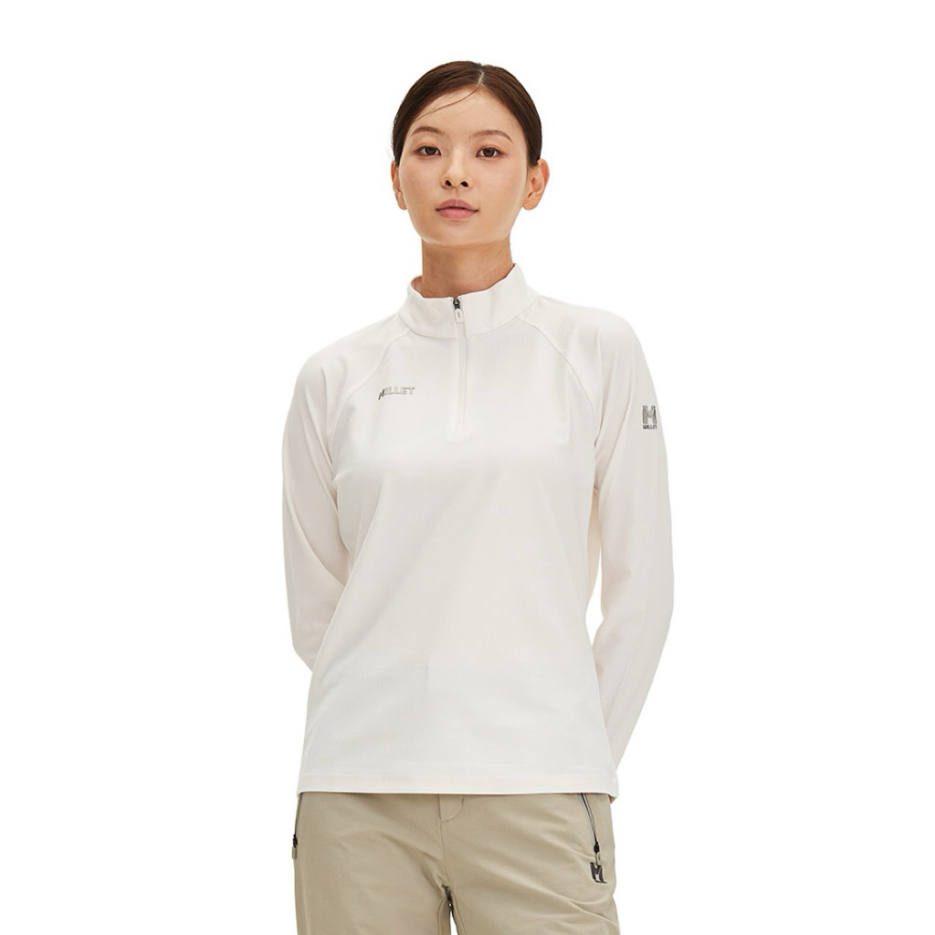 Áo Halfzip Millet Golf Women’s LD MT Tricot Zip-Up Tee xuất dư Chính Hãng Millet Korea