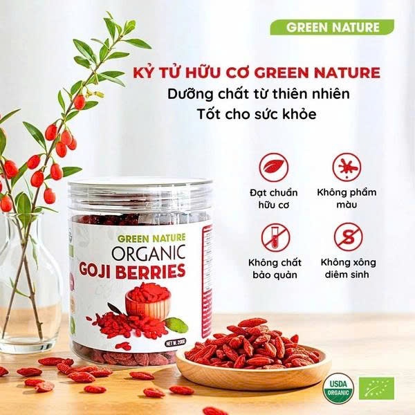 Kỷ tử hữu cơ Green Nature 200g